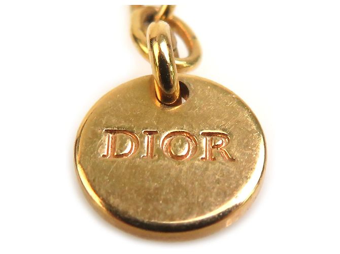 Collana oro e rosa chiaro Christian Dior D'oro - vista 6