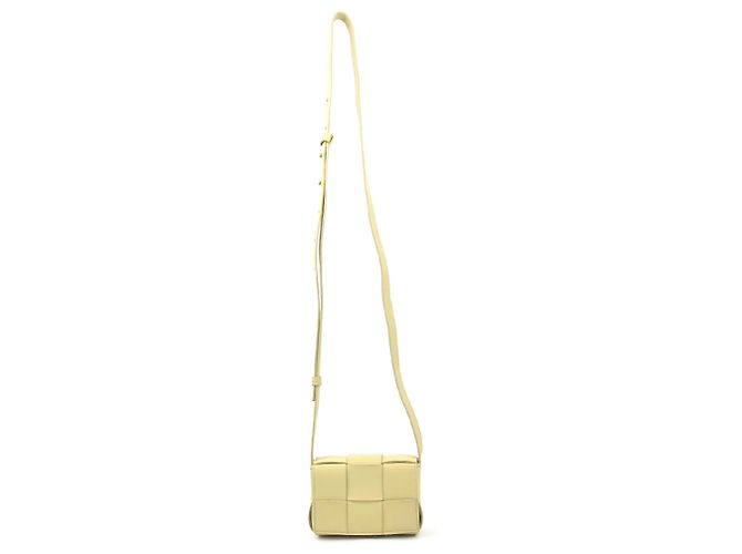 Cassette Borsa a spalla in pelle beige Bottega Veneta - vista 13