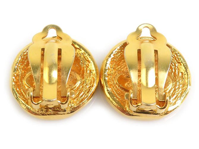 Timeless Vintage Gold Clip Ohrringe von Chanel Golden - Ansicht 5