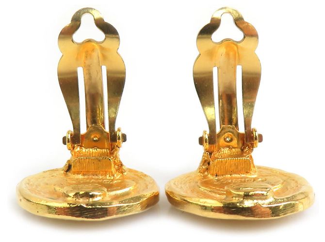 Timeless Vintage Gold Clip Ohrringe von Chanel Golden - Ansicht 6