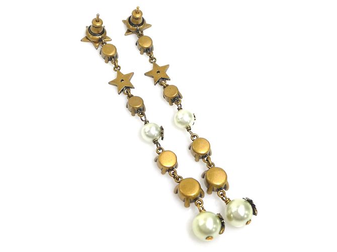 Orecchini a perno in oro e bianco Christian Dior D'oro - vista 4