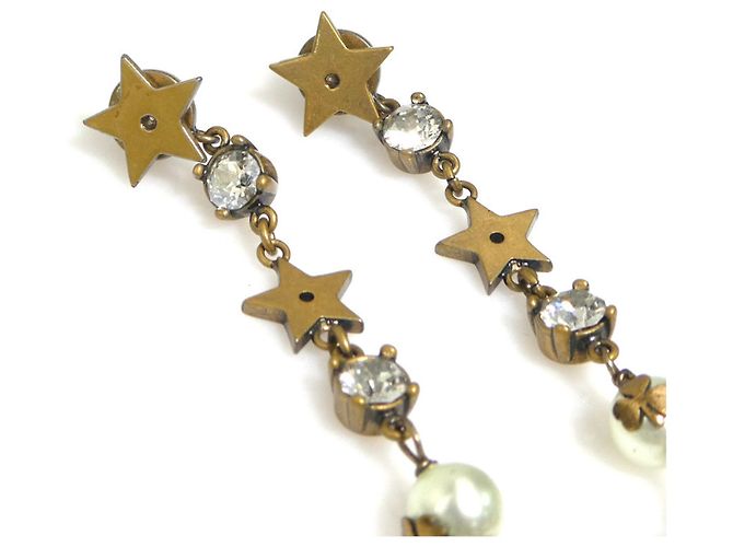 Orecchini a perno in oro e bianco Christian Dior D'oro - vista 5