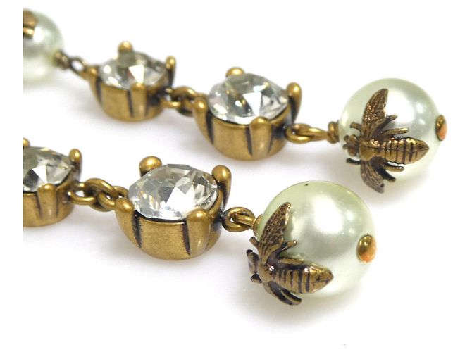 Orecchini a perno in oro e bianco Christian Dior D'oro - vista 6