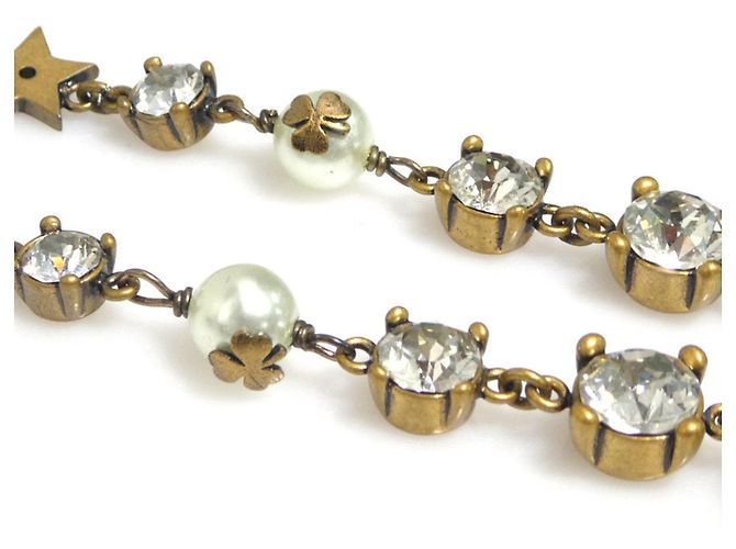 Orecchini a perno in oro e bianco Christian Dior D'oro - vista 7
