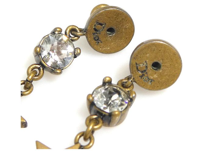 Orecchini a perno in oro e bianco Christian Dior D'oro - vista 8