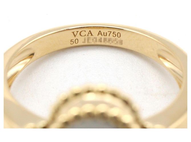 Anello Vintage Alhambra 1PD di Van Cleef & Arpels Bianco D'oro - vista 4