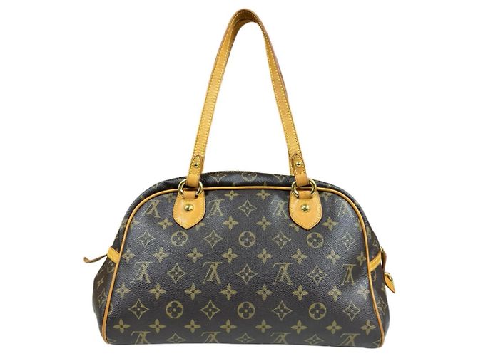 Borsa a Spalla Monogram Montorgueil PM di Louis Vuitton Marrone - vista 3