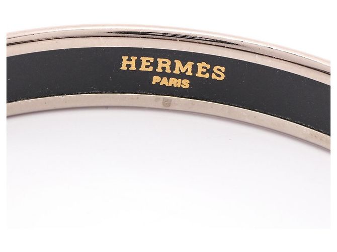Pulsera Caleche PM Email de Hermès Negro Plata - vista 3