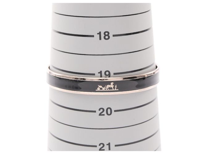 Pulsera Caleche PM Email de Hermès Negro Plata - vista 4