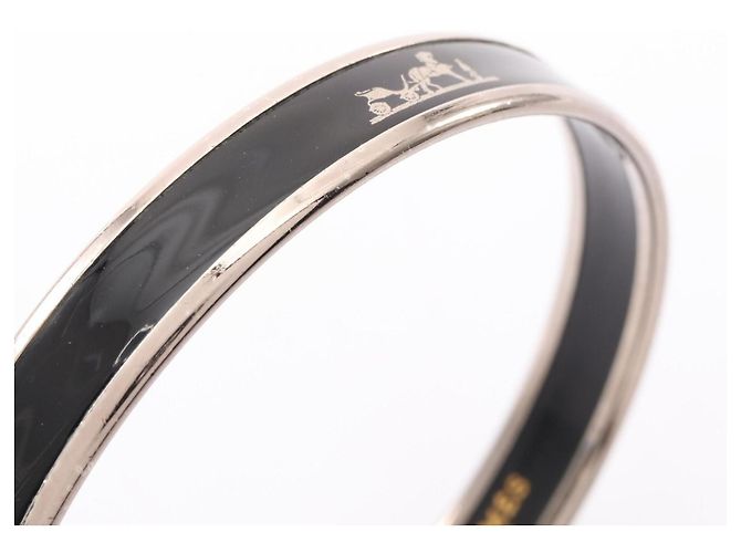 Pulsera Caleche PM Email de Hermès Negro Plata - vista 5
