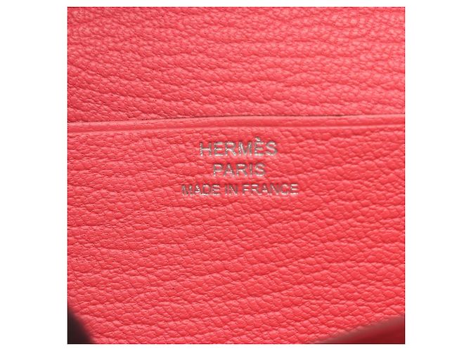 Hermès Bearn Soufflé Bi-Fold Langbörse in Pink - Ansicht 5