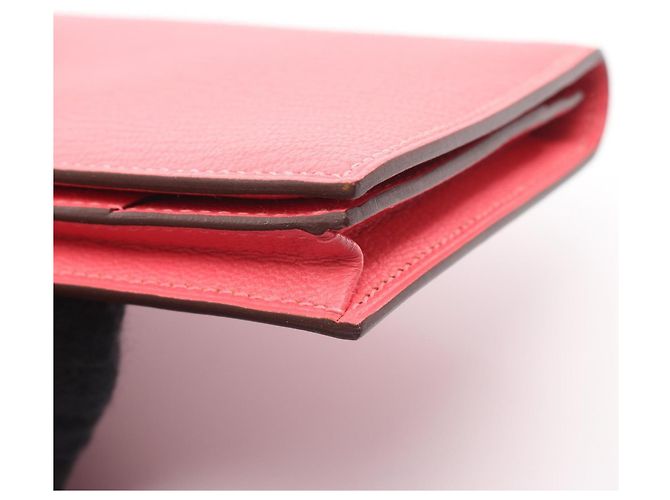Hermès Bearn Soufflé Bi-Fold Langbörse in Pink - Ansicht 7