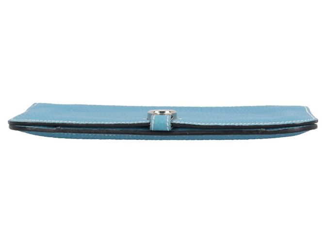 Hermès Dogon Duo Langbörse Blau - Ansicht 4