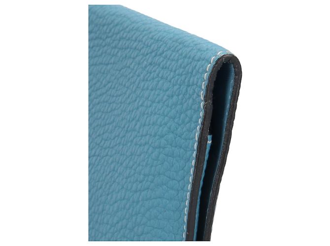 Hermès Dogon Duo Langbörse Blau - Ansicht 9