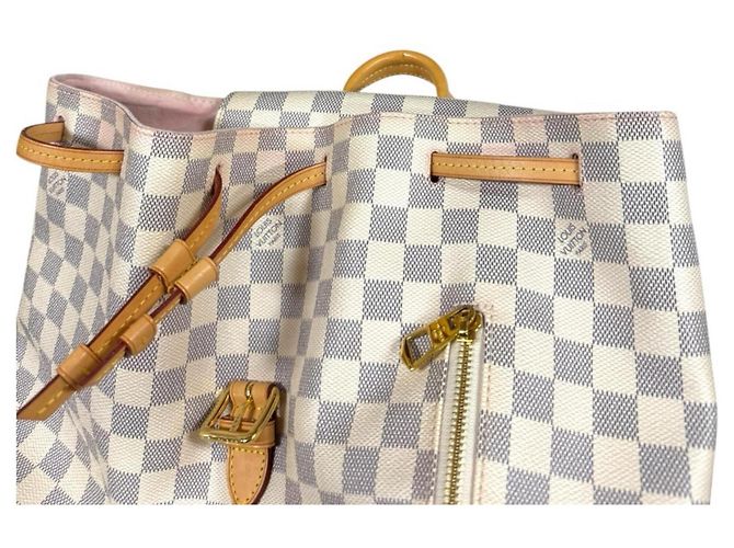 Zaino Speron Damier Azur Louis Vuitton Bianco - vista 12