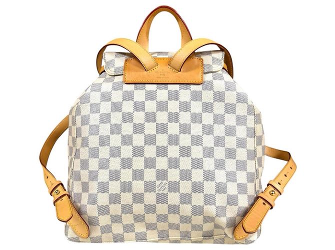 Zaino Speron Damier Azur Louis Vuitton Bianco - vista 3