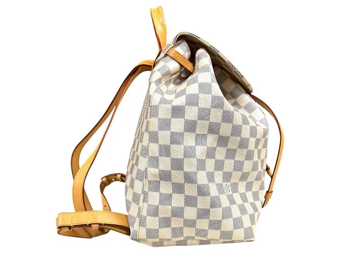 Zaino Speron Damier Azur Louis Vuitton Bianco - vista 4