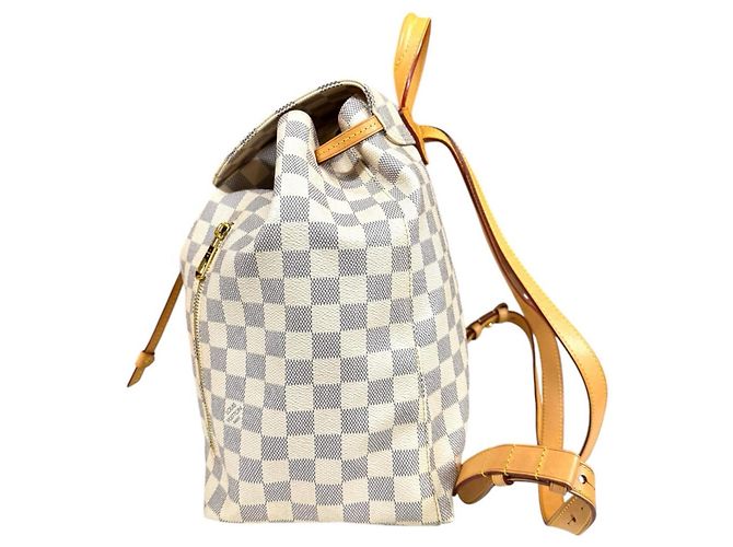 Zaino Speron Damier Azur Louis Vuitton Bianco - vista 5