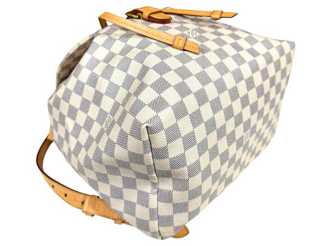 Zaino Speron Damier Azur Louis Vuitton Bianco - vista 6
