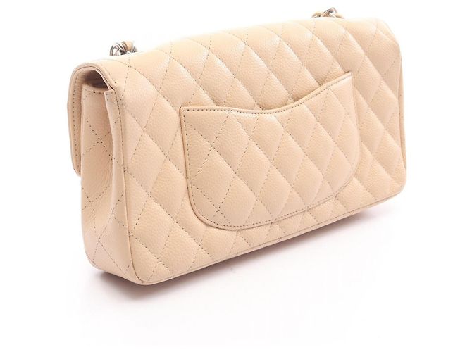 Borsa a Spalla Chanel Matelassé Est-Ovest Beige - vista 2