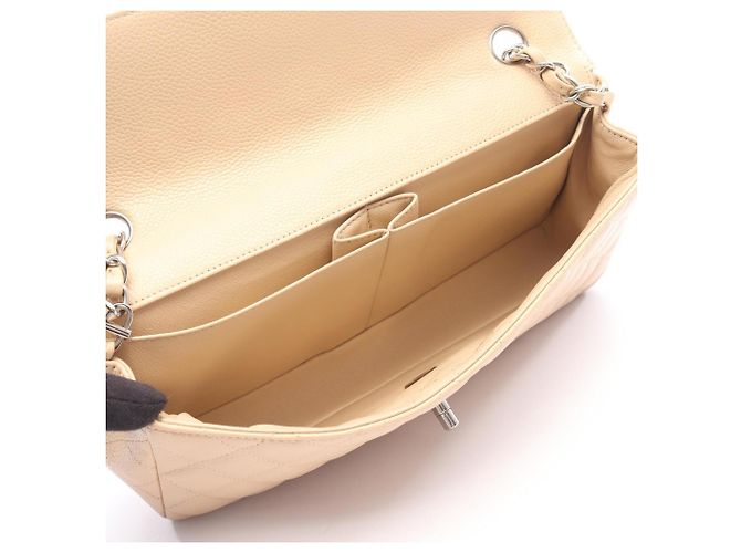 Borsa a Spalla Chanel Matelassé Est-Ovest Beige - vista 3