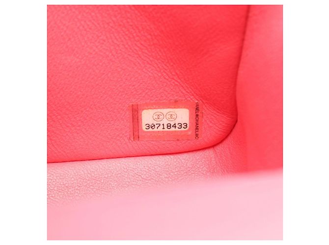 Borsa a Spalla Chanel Mini Matelassé in Pelle di Agnello Rosa - vista 5