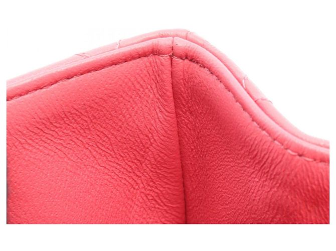 Borsa a Spalla Chanel Mini Matelassé in Pelle di Agnello Rosa - vista 8