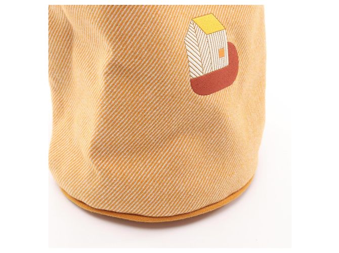 Duffle Borsa da viaggio Epope di Hermès Multicolore Arancione - vista 5