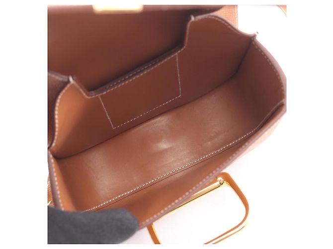 Mini borsa a spalla Della Cavalleria di Hermès Marrone D'oro - vista 3