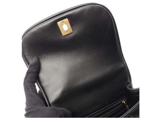Timeless Borsa Chanel Chevron V-Stitch Nero - vista 6