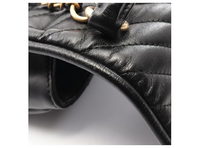 Timeless Borsa Chanel Chevron V-Stitch Nero - vista 9