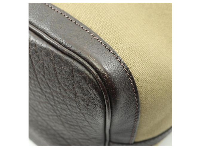 Borsa Tote Garden Party PM di Hermès Marrone Cachi - vista 7