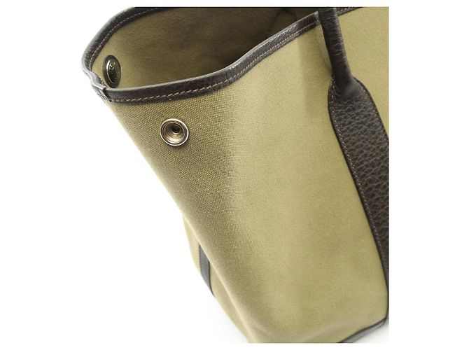 Borsa Tote Garden Party PM di Hermès Marrone Cachi - vista 9