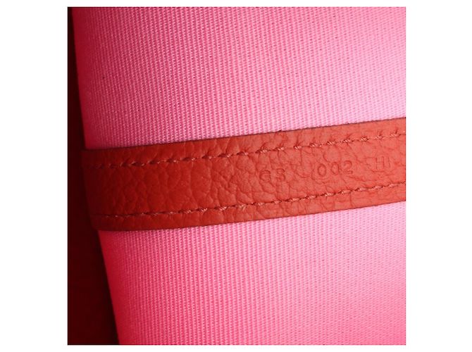 Borsa Tote TPM Garden Party di Hermès Rosa Rosso - vista 5