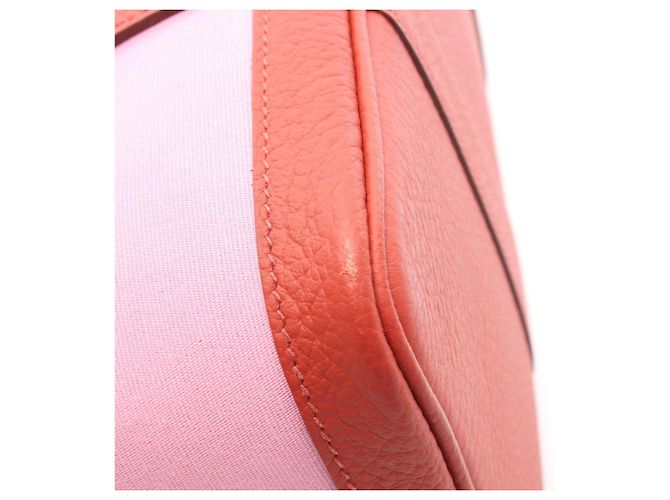 Borsa Tote TPM Garden Party di Hermès Rosa Rosso - vista 7