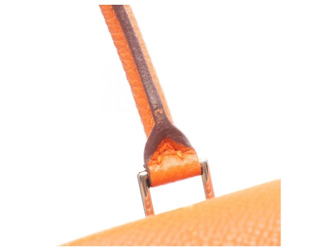 Hermès Mini Plume 20 Handtasche Orange - Ansicht 12
