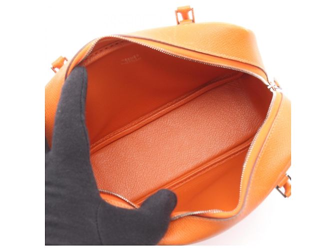 Hermès Mini Plume 20 Handtasche Orange - Ansicht 3