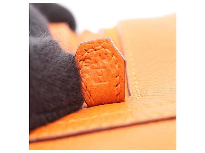 Hermès Mini Plume 20 Handtasche Orange - Ansicht 5
