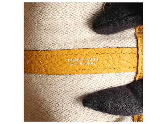 Borsa Tote Hermès Garden Party TPM Giallo - vista 4