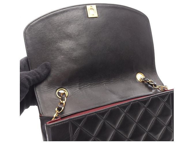 Borsa a Spalla Chanel Matelassé Diana Flap Nero - vista 12