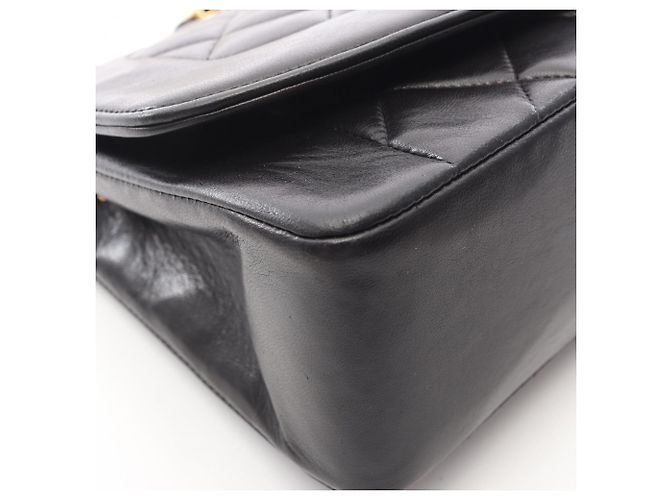 Borsa a Spalla Chanel Matelassé Diana Flap Nero - vista 7