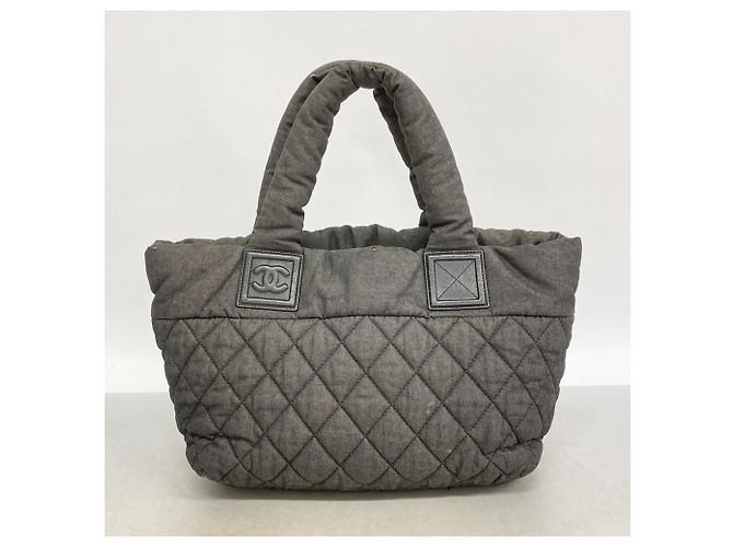 Chanel Coco Cocoon Denim Tote Bag Schwarz - Ansicht 10