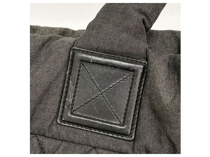 Chanel Coco Cocoon Denim Tote Bag Schwarz - Ansicht 9
