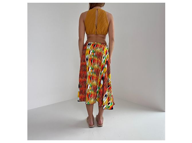 Autre Marque Top Emilia Wickstead Mostaza Seda Algodón - vista 10