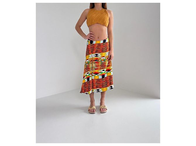 Autre Marque Top Emilia Wickstead Mostaza Seda Algodón - vista 5