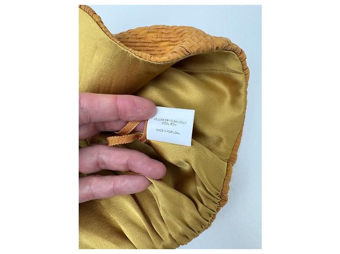 Autre Marque Top Emilia Wickstead Mostaza Seda Algodón - vista 9