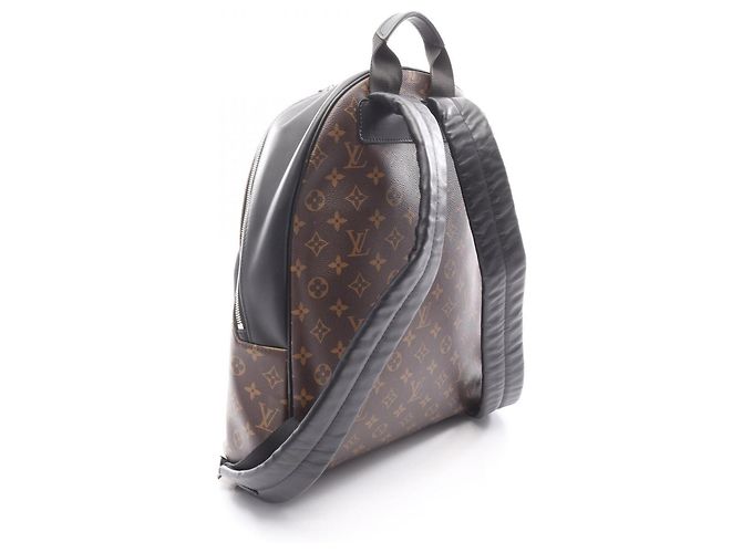 Zaino/borsa Louis Vuitton Josh NV Marrone Nero Monogramma - vista 2