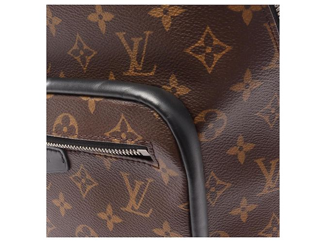 Zaino/borsa Louis Vuitton Josh NV Marrone Nero Monogramma - vista 6