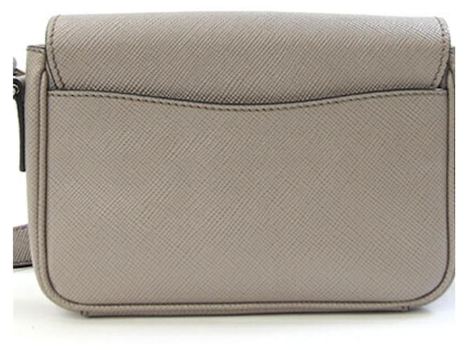 Borsa a Spalla Saffiano Prada Grigio - vista 2