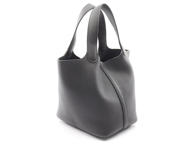 Borsa Picotin Lock PM di Hermès Nero - vista 2